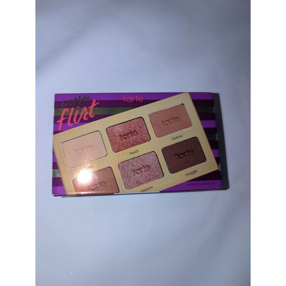 TARTE Tartelette Flirt Mini Eye Shadow Palette Neutrals Shimmer Matte NEW - Picture 3 of 4